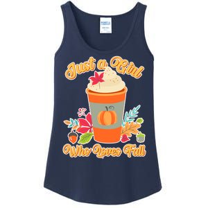 Cute Just A Girl Who Loves Fall Ladies Essential Tank