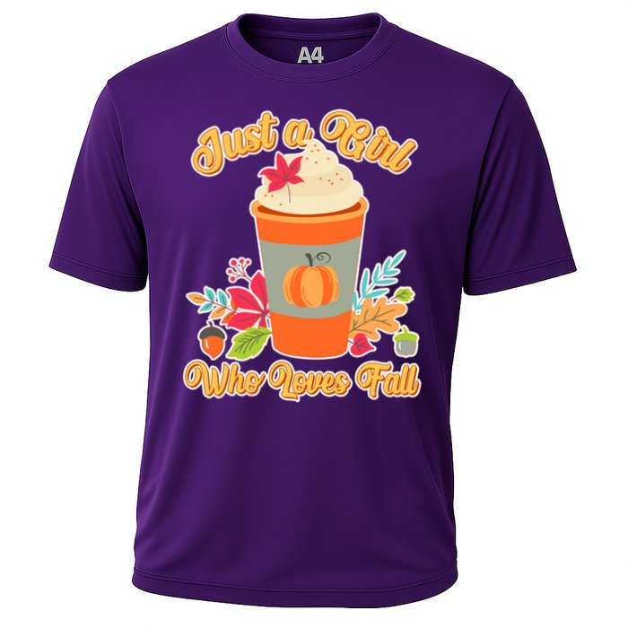 Cute Just A Girl Who Loves Fall Cooling Performance Crew T-Shirt