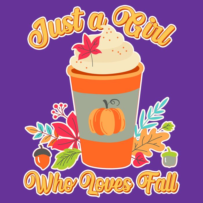 Cute Just A Girl Who Loves Fall Cooling Performance Crew T-Shirt