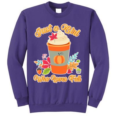 Cute Just A Girl Who Loves Fall Sweatshirt