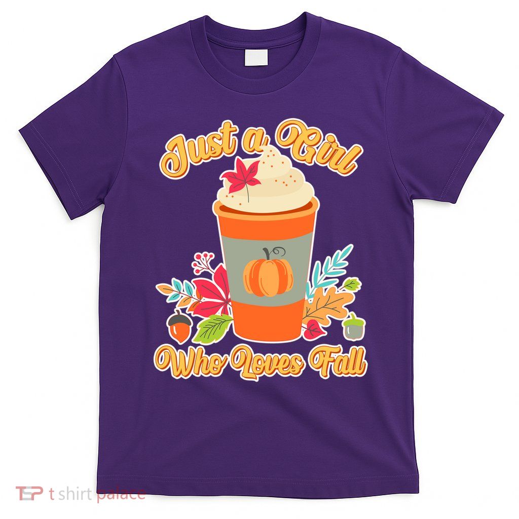 Cute Just A Girl Who Loves Fall T-Shirt