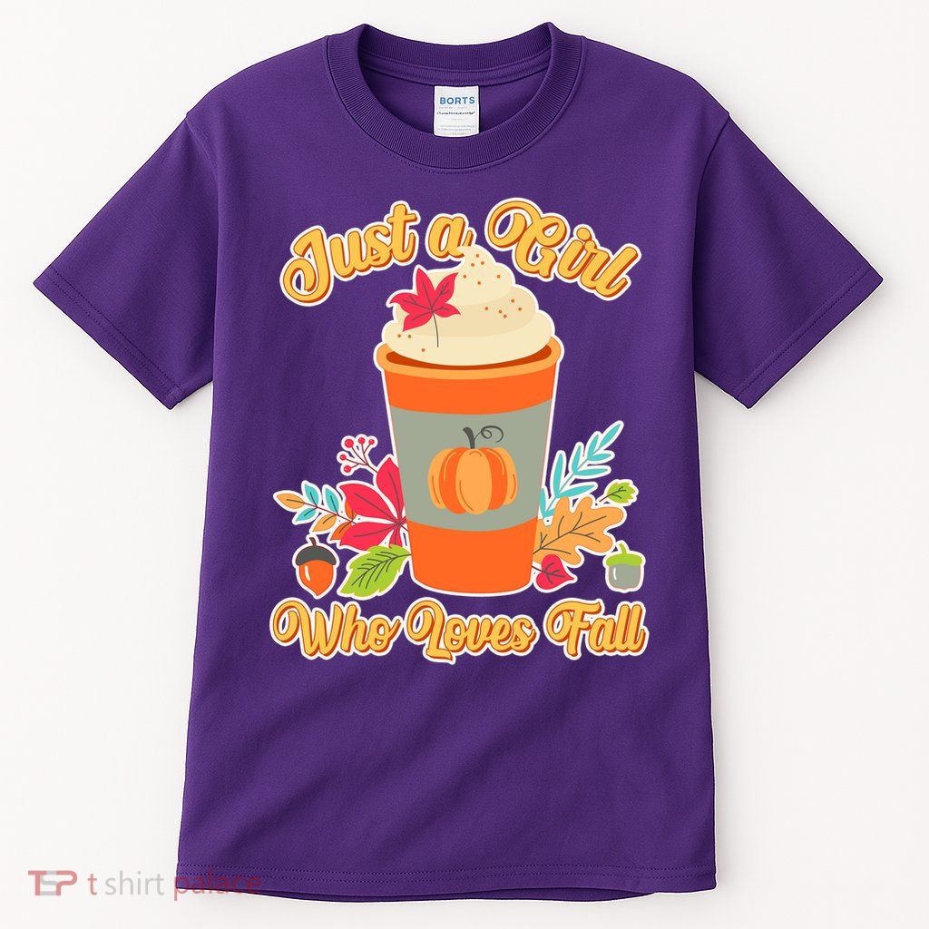 Cute Just A Girl Who Loves Fall Tall T-Shirt