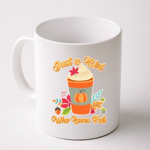 Cute Just A Girl Who Loves Fall Coffee Mug