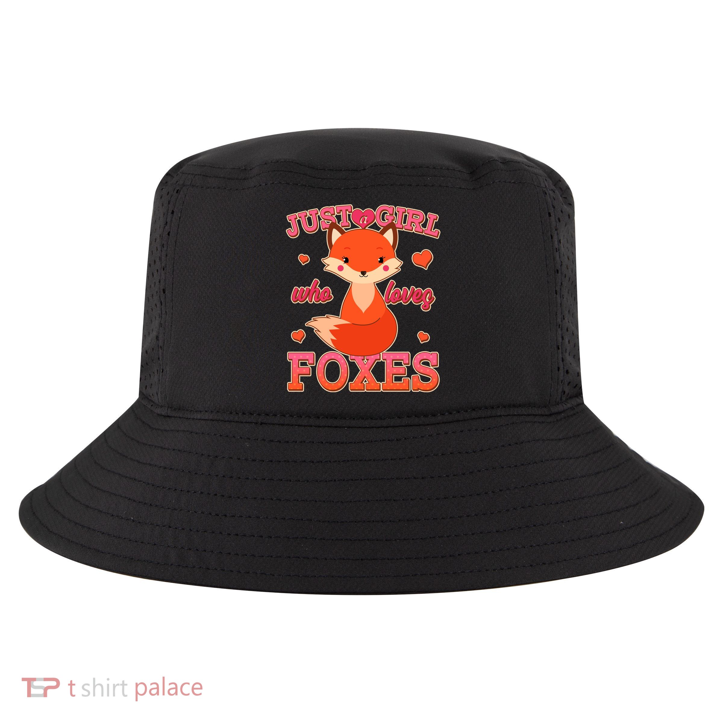 Cute Just A Girl Who Loves Foxes Cool Comfort Performance Bucket Hat