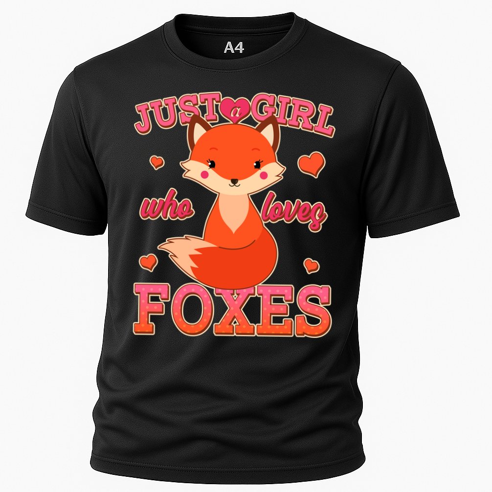 Cute Just A Girl Who Loves Foxes Cooling Performance Crew T-Shirt