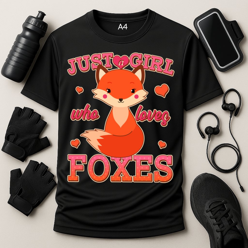 Cute Just A Girl Who Loves Foxes Cooling Performance Crew T-Shirt