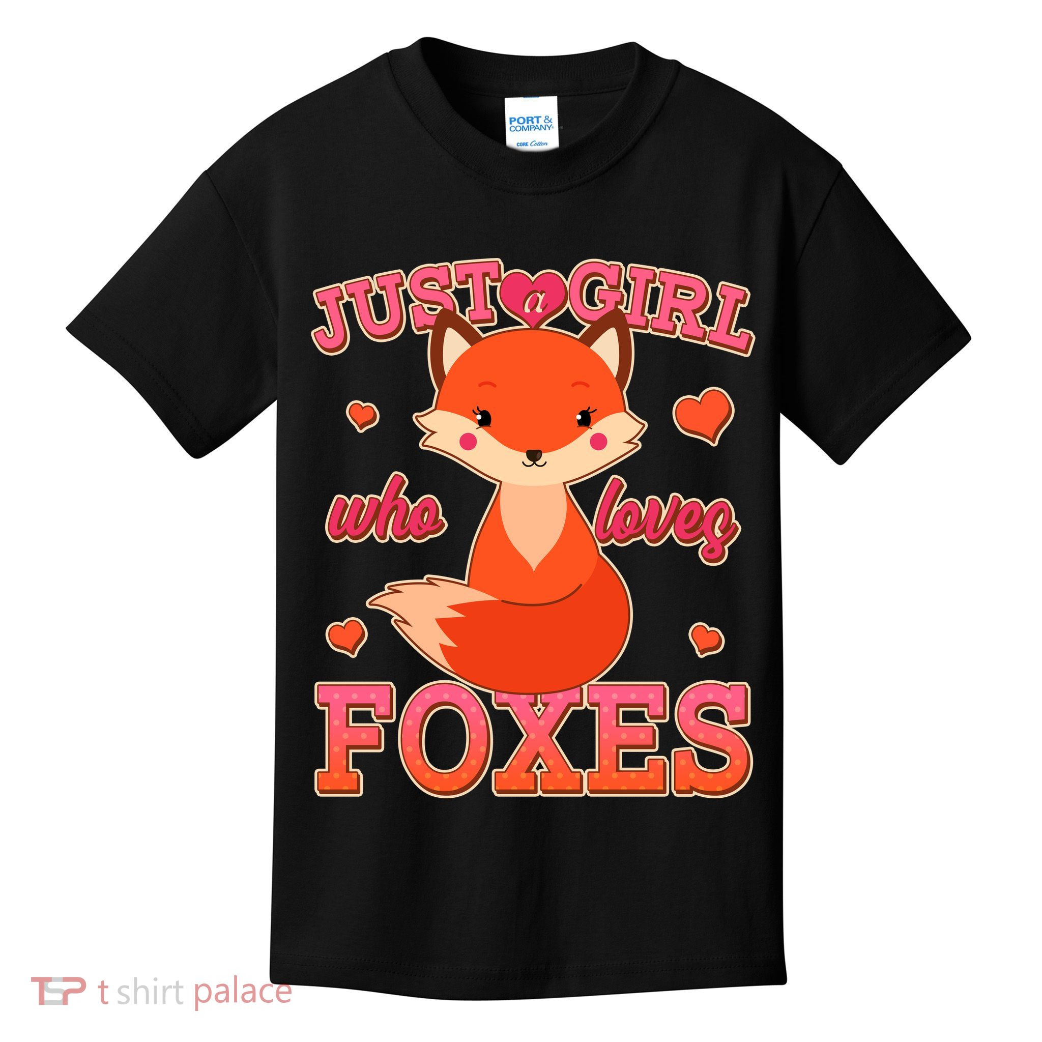 Cute Just A Girl Who Loves Foxes Kids T-Shirt