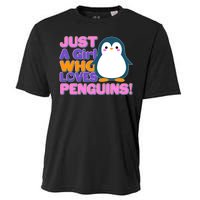 Cute Just A Girl Who Loves Penguins Cooling Performance Crew T-Shirt