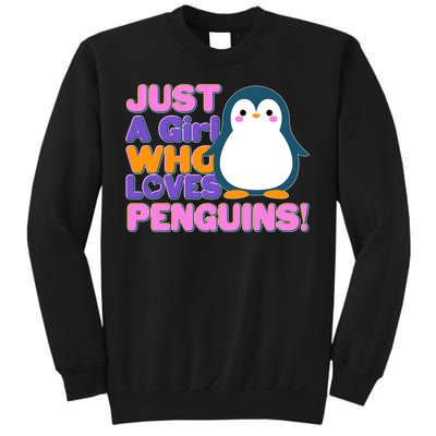 Cute Just A Girl Who Loves Penguins Sweatshirt