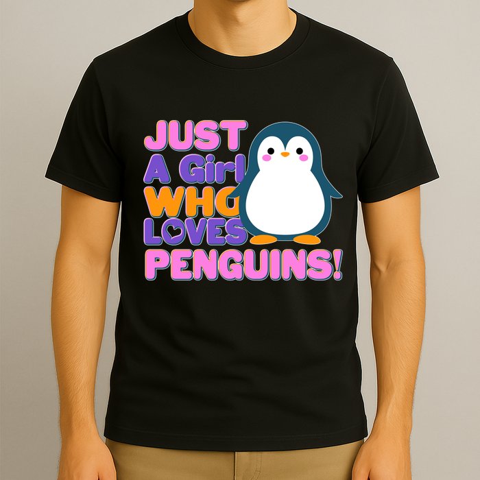 Cute Just A Girl Who Loves Penguins T-Shirt