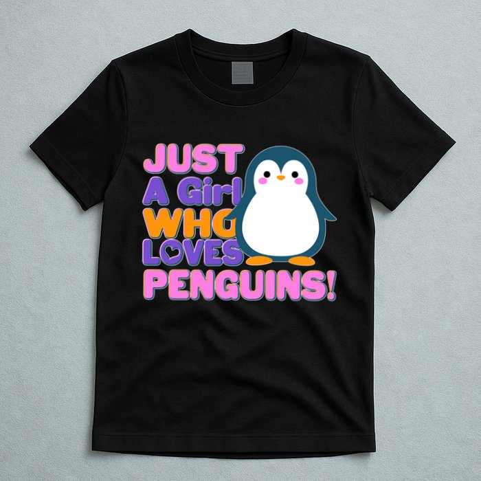Cute Just A Girl Who Loves Penguins T-Shirt
