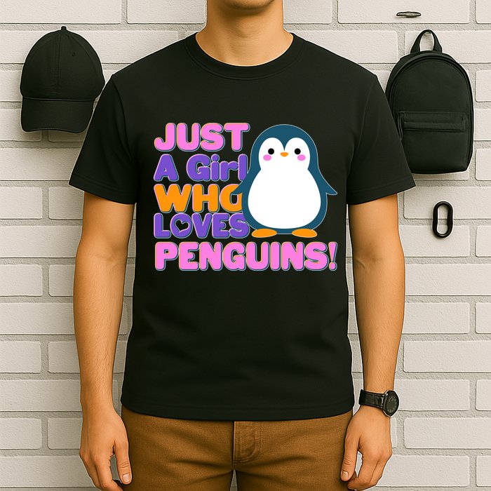 Cute Just A Girl Who Loves Penguins T-Shirt
