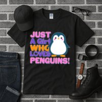 Cute Just A Girl Who Loves Penguins Tall T-Shirt