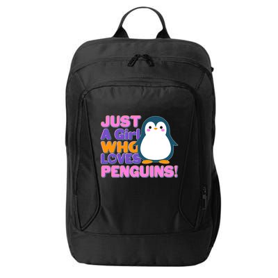 Cute Just A Girl Who Loves Penguins City Backpack