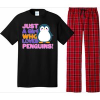 Cute Just A Girl Who Loves Penguins Pajama Set