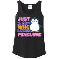 Cute Just A Girl Who Loves Penguins Ladies Essential Tank