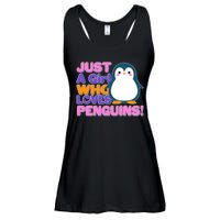 Cute Just A Girl Who Loves Penguins Ladies Essential Flowy Tank