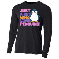 Cute Just A Girl Who Loves Penguins Cooling Performance Long Sleeve Crew