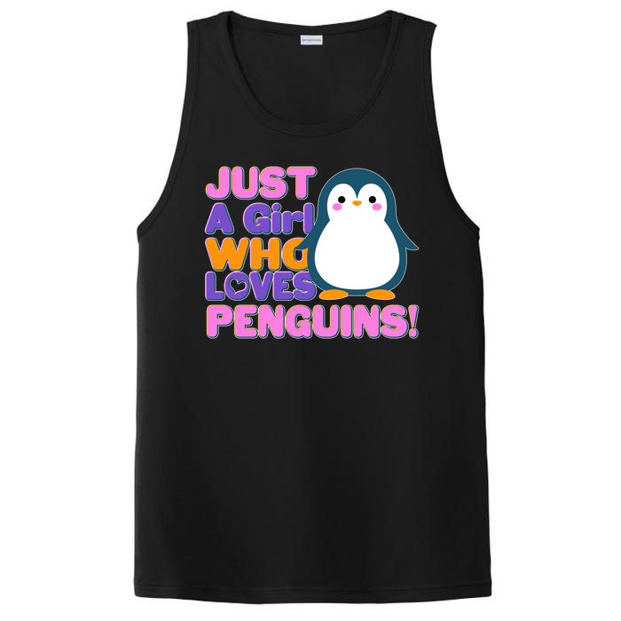 Cute Just A Girl Who Loves Penguins PosiCharge Competitor Tank