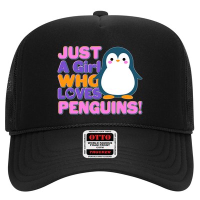 Cute Just A Girl Who Loves Penguins Trucker Hat