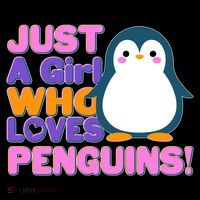 Cute Just A Girl Who Loves Penguins Toddler T-Shirt