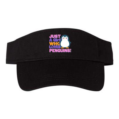 Cute Just A Girl Who Loves Penguins Visor