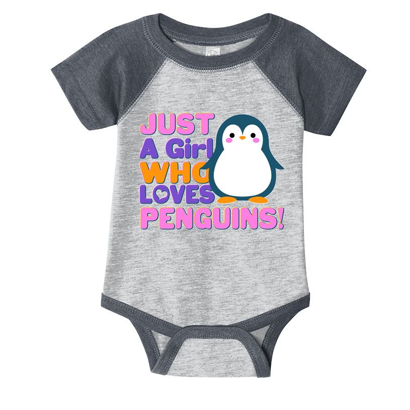Cute Just A Girl Who Loves Penguins Infant Baby Jersey Bodysuit