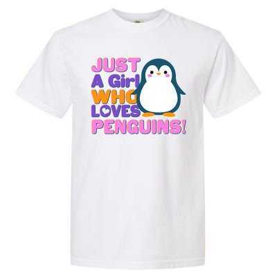 Cute Just A Girl Who Loves Penguins Garment-Dyed Heavyweight T-Shirt