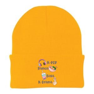 Cute K-Pop Raman Boba K-Drama Knit Cap Winter Beanie