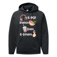 Cute K-Pop Raman Boba K-Drama Performance Fleece Hoodie