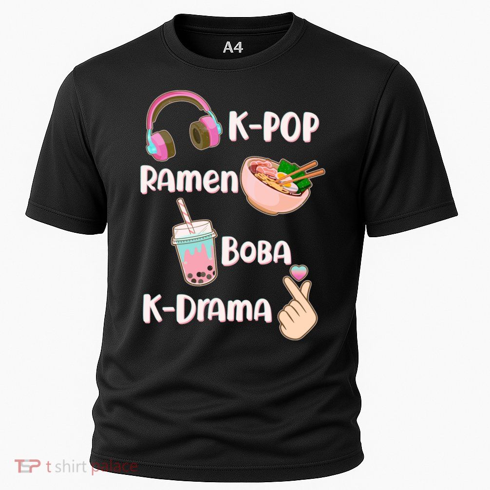 Cute K-Pop Raman Boba K-Drama Performance Shirt