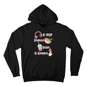 Cute K-Pop Raman Boba K-Drama Hoodie