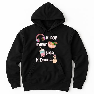 Cute K-Pop Raman Boba K-Drama Hoodie