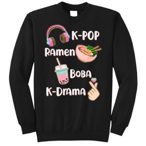 Cute K-Pop Raman Boba K-Drama Sweatshirt