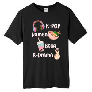 Cute K-Pop Raman Boba K-Drama Tall Fusion ChromaSoft Performance T-Shirt