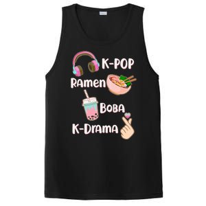 Cute K-Pop Raman Boba K-Drama PosiCharge Competitor Tank