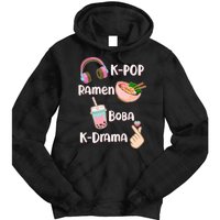 Cute K-Pop Raman Boba K-Drama Tie Dye Hoodie