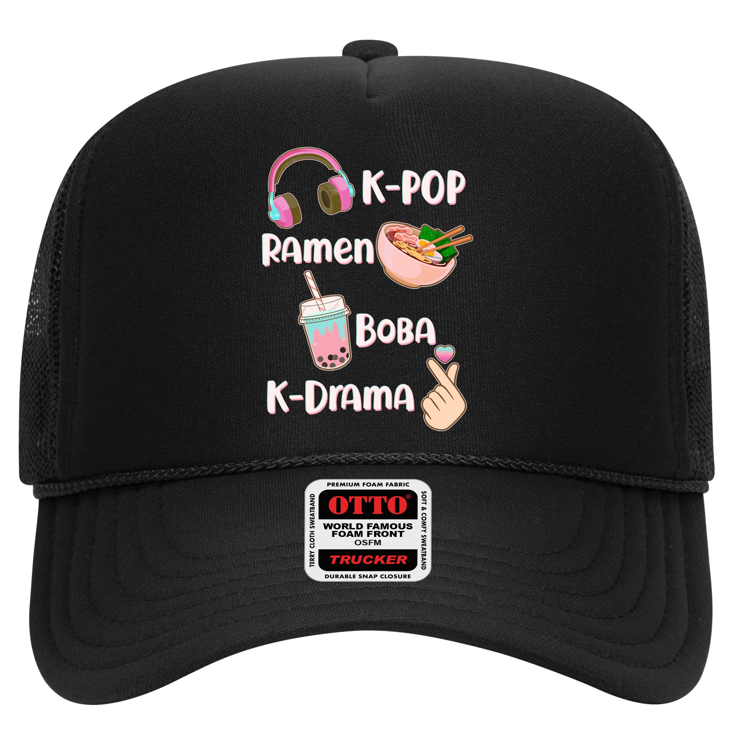 Cute K-Pop Raman Boba K-Drama Hat