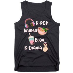 Cute K-Pop Raman Boba K-Drama Tank Top