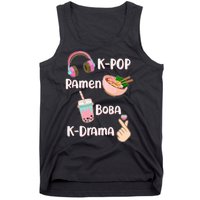 Cute K-Pop Raman Boba K-Drama Tank Top