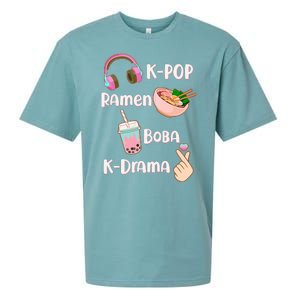 Cute K-Pop Raman Boba K-Drama Sueded Cloud Jersey T-Shirt