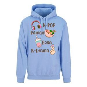 Cute K-Pop Raman Boba K-Drama Unisex Surf Hoodie