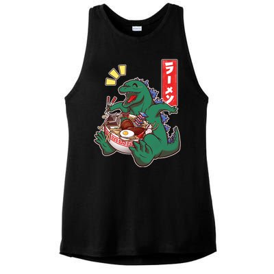 Cute Kaiju Ramen Ladies PosiCharge Tri-Blend Wicking Tank