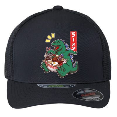 Cute Kaiju Ramen Flexfit Unipanel Trucker Cap