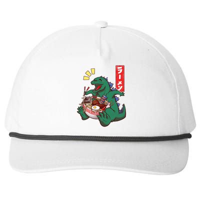 Cute Kaiju Ramen Snapback Five-Panel Rope Hat