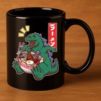 Cute Kaiju Ramen 11oz C Handle Ceramic Mug