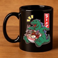 Cute Kaiju Ramen 11oz C Handle Ceramic Mug