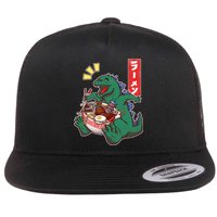 Cute Kaiju Ramen Flatbill Hat