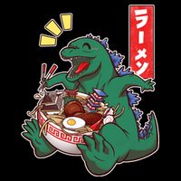 Cute Kaiju Ramen Cooling Performance Long Sleeve Crew