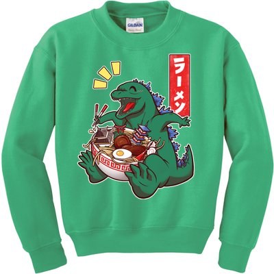 Cute Kaiju Ramen Kids Sweatshirt